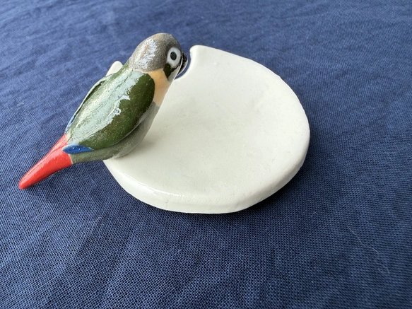ウロコインコの箸置き（小鳥シリーズ）